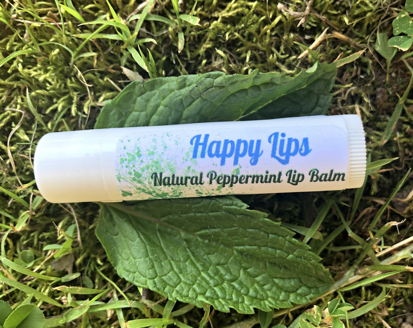 Lip Balm - Natural Lip Balm - Peppermint Chapped Lips Treatment -Natural Organic Vegan Body Care - Soothing Chap Stick - Vegan Lip Balm