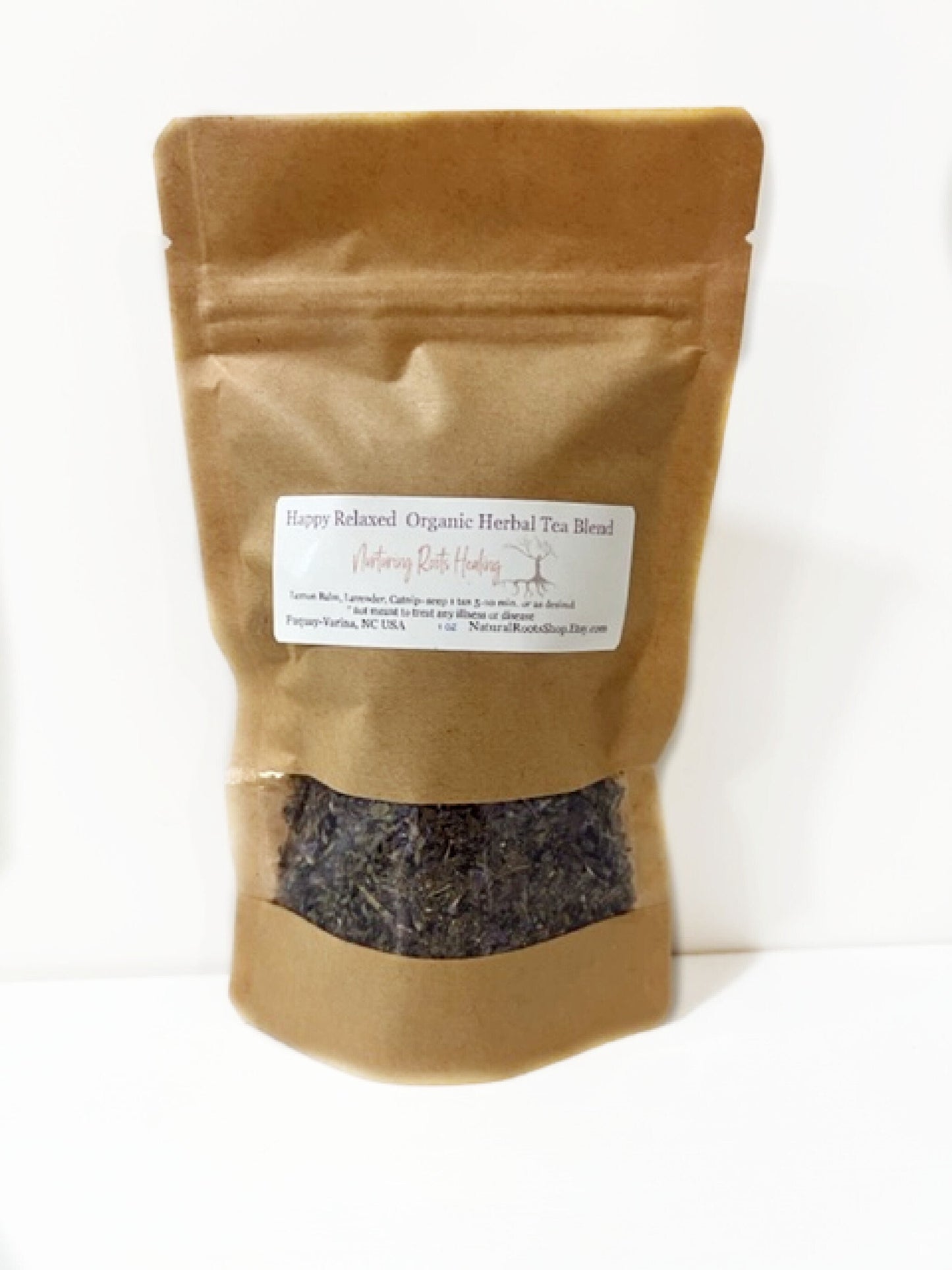 Happy and Relaxed Herbal, Loose Tea, Organic Herbs. Relaxing Tea Blend, Herbal Remedy, Calming Organic Herbal Loose Leaf Tea, Herbal Support